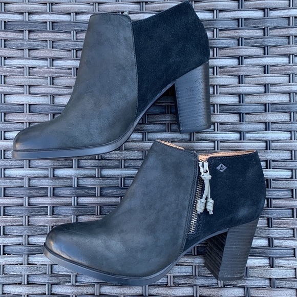 SPERRY TOP-SIDER Womens Dasher Lille Leather Ankle Booties - Picture 7 of 17